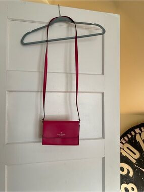 Kate Spade Flap Crossbody Bag - Fuchsia Pink